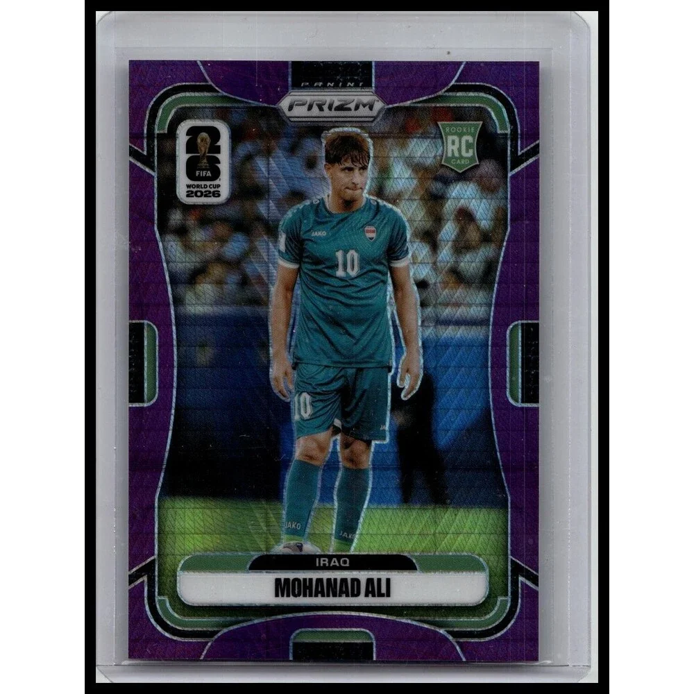 2026 Panini Prizm FIFA World Cup Mohanad Ali #456 Iraq Purple Hyper Prizm /299